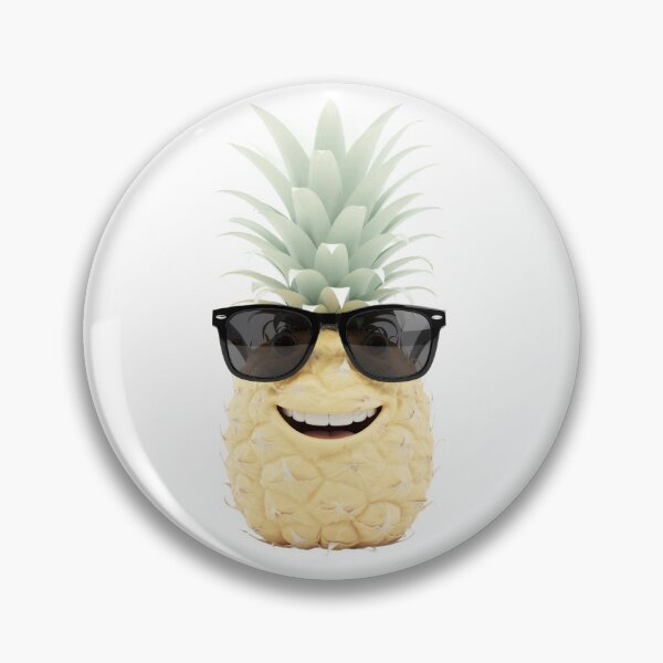 Item preview, Cool Pineapple Character: 3D Fruit Wearing Sunglasses designed and sold by RudArtAI.