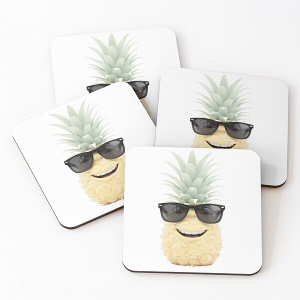 Item preview, Cool Pineapple Character: 3D Fruit Wearing Sunglasses designed and sold by RudArtAI.