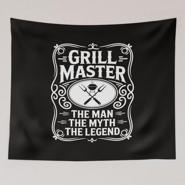 Item preview, Grill Master The Man The Myth Legend BBQ Smoker Gift designed and sold by silladive.