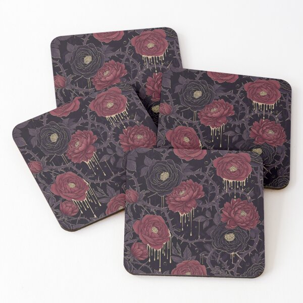 Item preview, Gothic Roses and Thorns designed and sold by Kaleidoscope Print.
