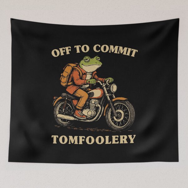 Item preview, Frog Toad Cottagecore Off To Commit Tomfoolery designed and sold by PatriciaKelsey.