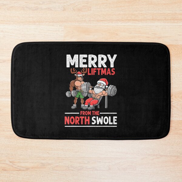 Item preview, North Swole Muscle, Weightlifting Santa, Muscle Santa, Christmas Gym, Fitness Santa, Gym Christmas, Holiday Lift, Weightlifting Holiday, Workout Santa, Festive Muscle, Strong Santa designed and sold by MonicaSophie.