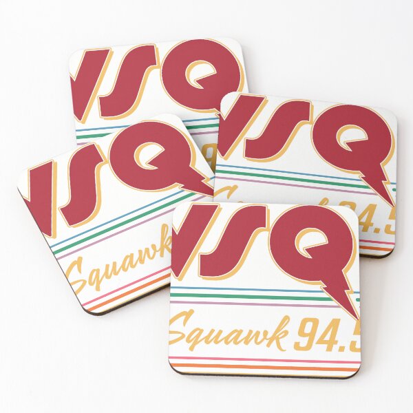 Item preview, WSQK The Squawk 94.5 FM (red) designed and sold by SourPatchCoop.