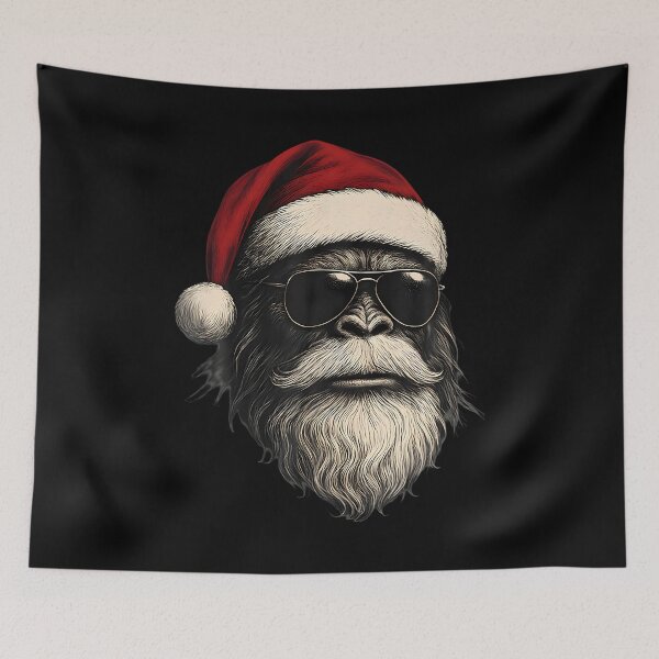 Item preview, Bigfoot Face Sunglasses Santa Christmas Funny Xmas Sasquatch designed and sold by KristinCleo.
