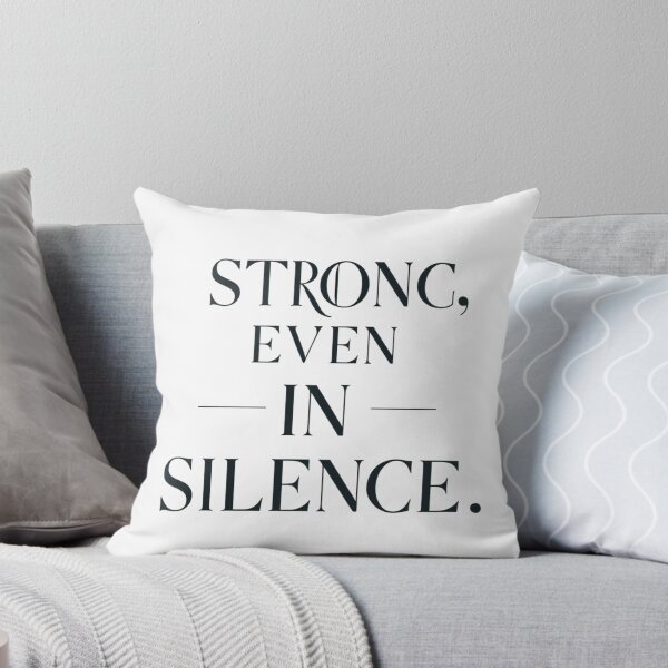 Item preview, Strong Even In Silence – Minimal Nordic Quote designed and sold by Irene Catchmind.