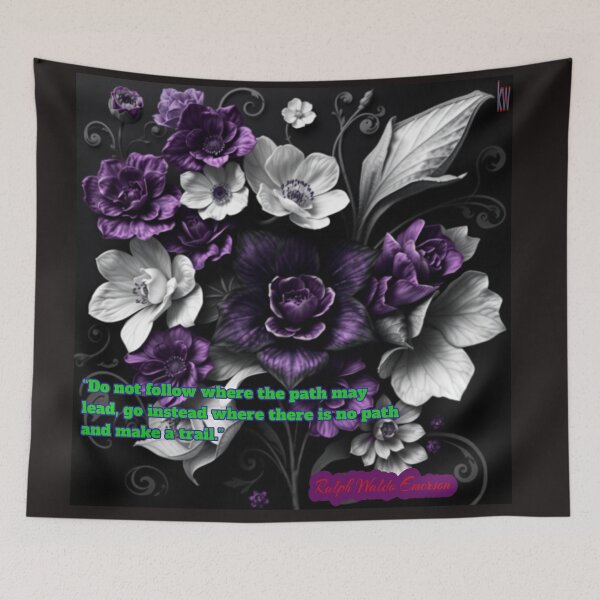Item preview, "Quote in Night Flowers" designed and sold by kalashisha.