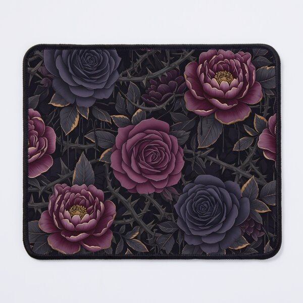 Item preview, Midnight Thorn Roses designed and sold by Kaleidoscope Print.