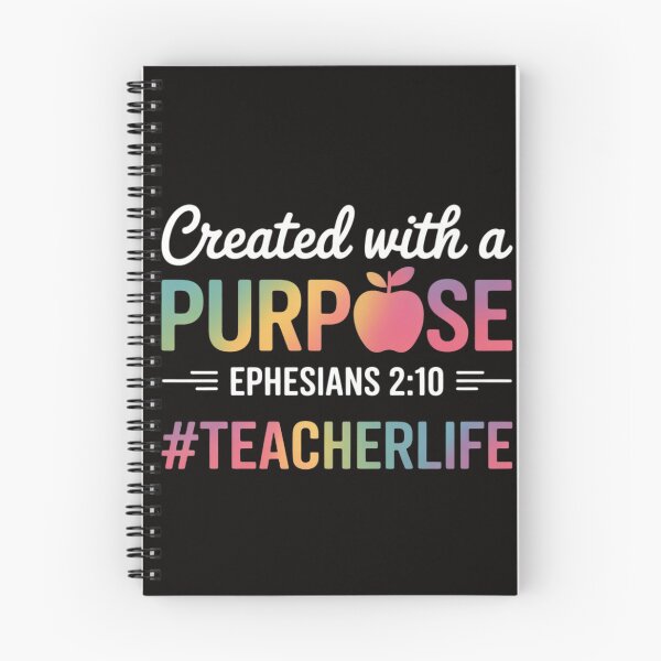 Item preview, Created With A Purpose Ephesians 2 10 Teacher Life Christian designed and sold by silladive.