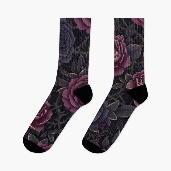 Item preview, Midnight Thorn Roses designed and sold by Kaleidoscope Print.
