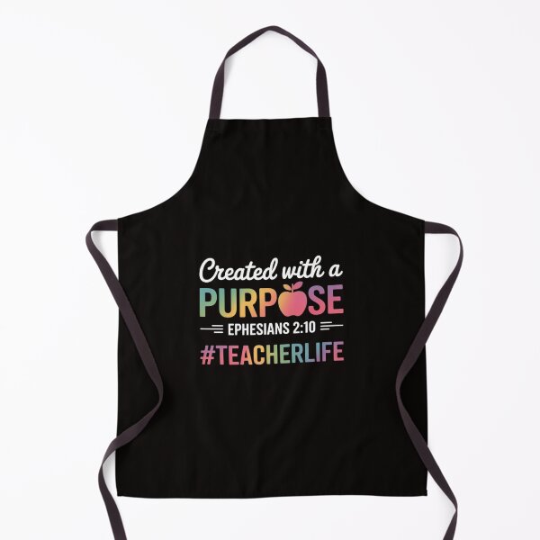 Item preview, Created With A Purpose Ephesians 2 10 Teacher Life Christian designed and sold by silladive.