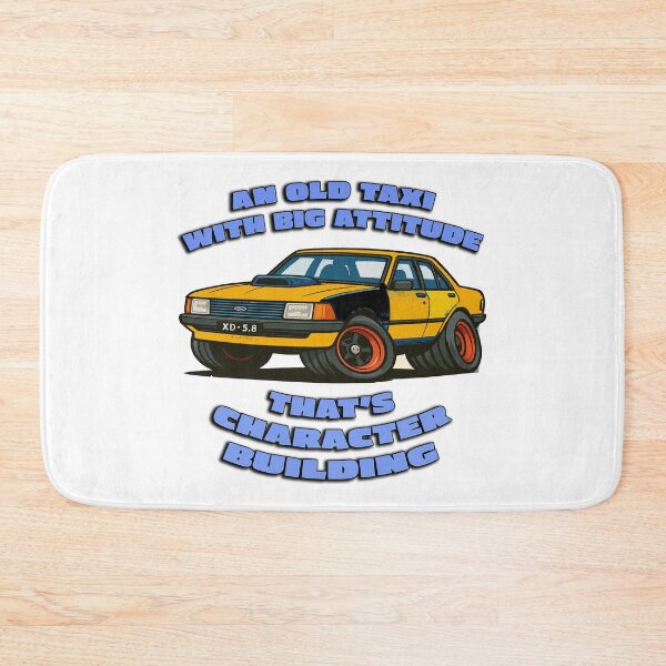 Item preview, Old Taxi With Big Attitude Funny XD Falcon Cartoon Car Art designed and sold by Michael van der Hoorn.
