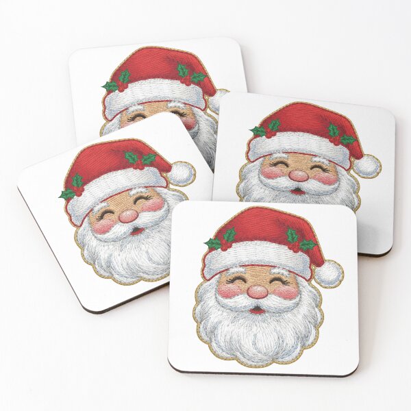 Item preview, Embroidered Santa Claus Jolly Christmas designed and sold by chattsuede.
