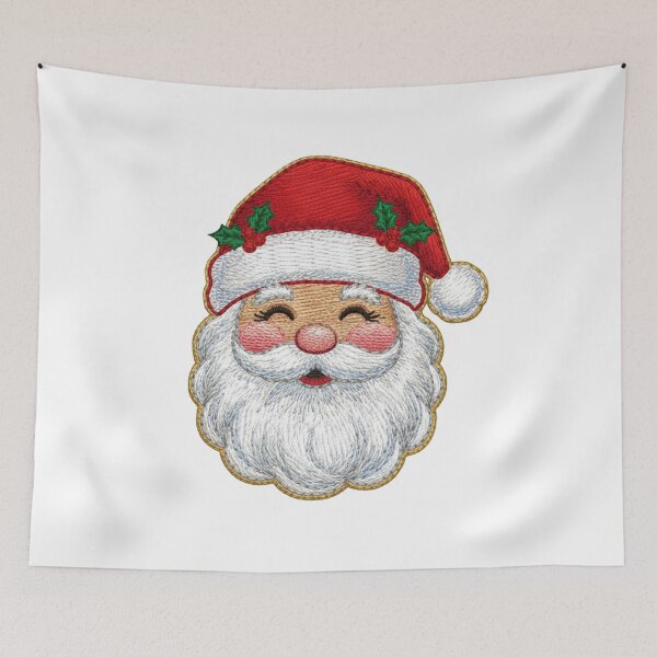 Item preview, Papá Noel bordado Feliz Navidad designed and sold by chattsuede.
