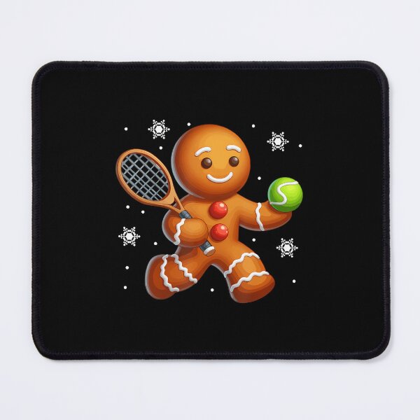 Item preview, Gingerbread Playing Tennis Christmas Cookie Player Team designed and sold by MonicaSophie.
