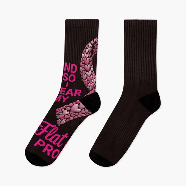 Item preview, Breast Cancer And So I Wear My Flat Chest Proudly designed and sold by hettingerchaim.