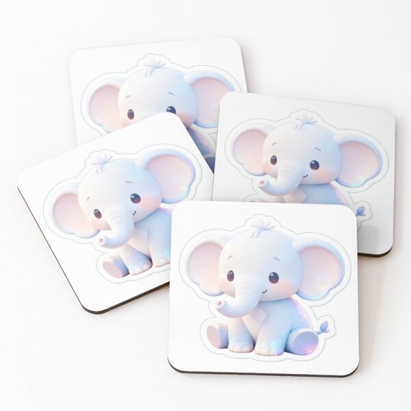 Artikelvorschau, Niedlicher 3D-Elefant entworfen und verkauft von MiniPrintMagic.