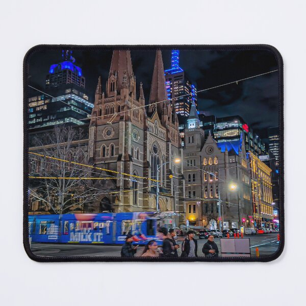 Item preview, Flinders and Swanston night time visit - Melbourne, Victoria, Australia designed and sold by Steven Jodoin.