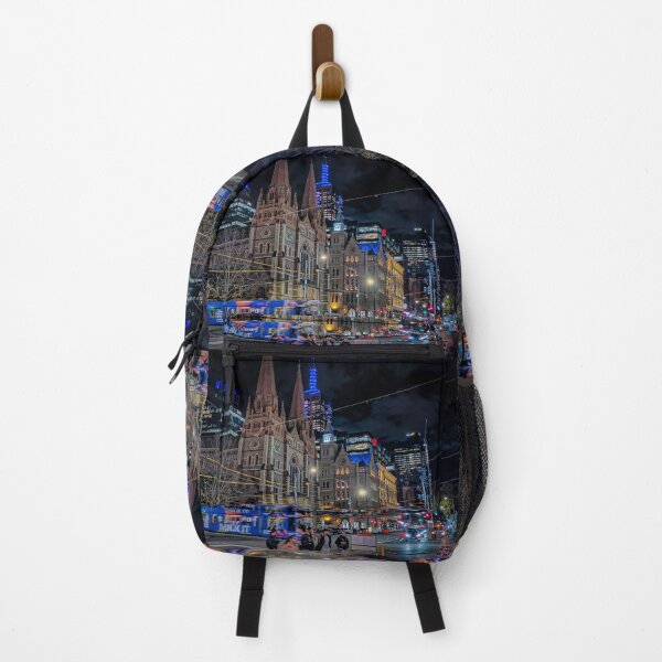 Item preview, Flinders and Swanston night time visit - Melbourne, Victoria, Australia designed and sold by Steven Jodoin.