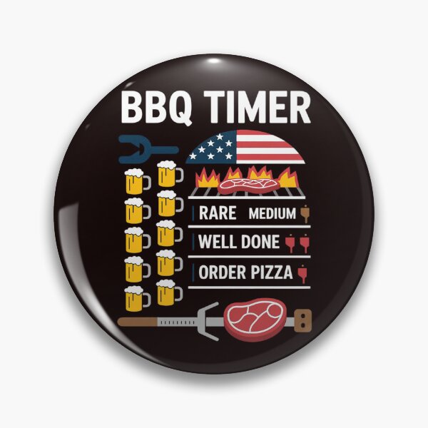 Item preview, BBQ Timer - Barbecue Grill Grilling Gift designed and sold by hettingerchaim.