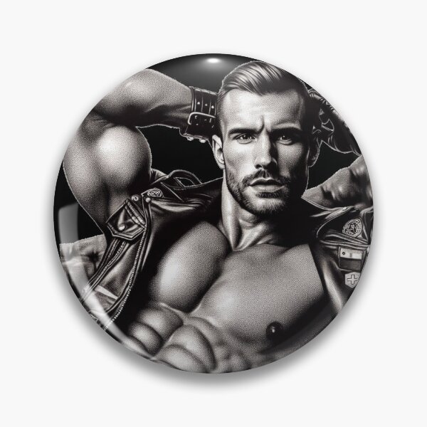 Item preview, Gay Leather Bar Pride "Brad" Leather Bar San Francisco Pride Graphic Design designed and sold by ItsAKinkThing.
