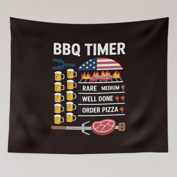 Item preview, BBQ Timer - Barbecue Grill Grilling Gift designed and sold by hettingerchaim.