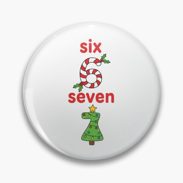 Item preview, Six Seven Meme Funny Festive Christmas Numbers designed and sold by chattsuede.