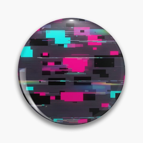 Item preview, Neon Glitch Lines Pattern designed and sold by Kaleidoscope Print.