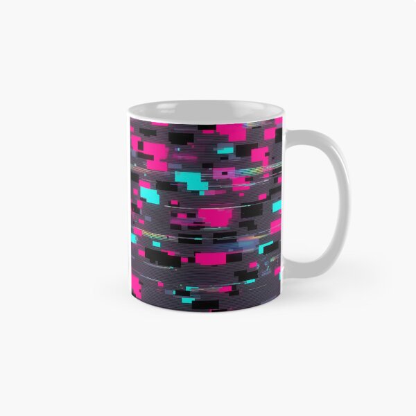 Item preview, Neon Glitch Lines Pattern designed and sold by Kaleidoscope Print.