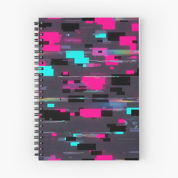 Item preview, Neon Glitch Lines Pattern designed and sold by Kaleidoscope Print.