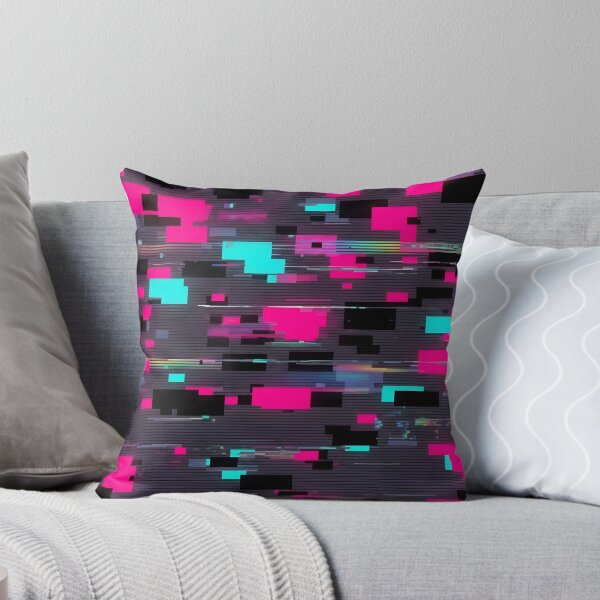 Item preview, Neon Glitch Lines Pattern designed and sold by Kaleidoscope Print.