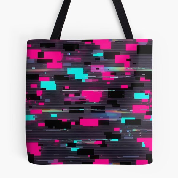 Item preview, Neon Glitch Lines Pattern designed and sold by Kaleidoscope Print.