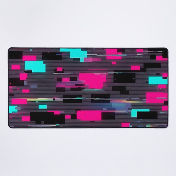 Item preview, Neon Glitch Lines Pattern designed and sold by Kaleidoscope Print.