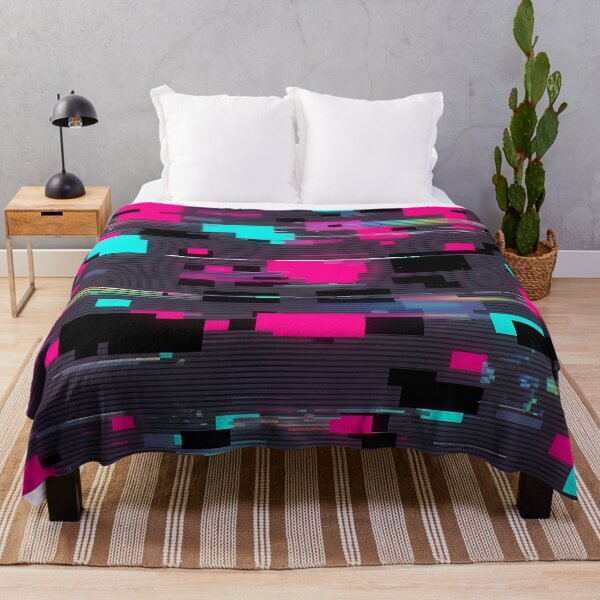 Item preview, Neon Glitch Lines Pattern designed and sold by Kaleidoscope Print.