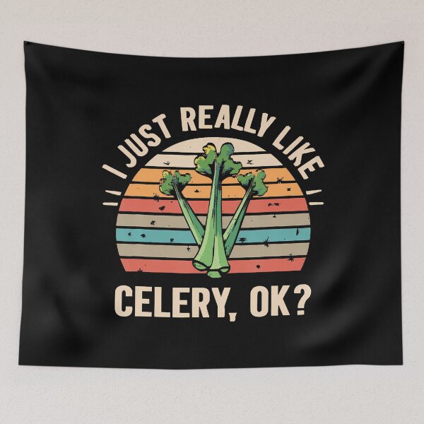 Item preview, I Just Really Like Celery Ok Funny Vegan Organic Vegetable designed and sold by DesireeAngela1.