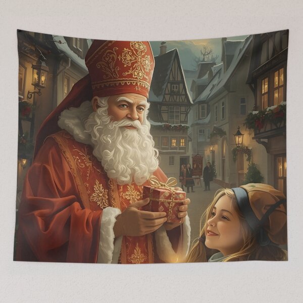 Item preview, Saint Nicholas Gift Giving Classic Art designed and sold by Valeree Store.