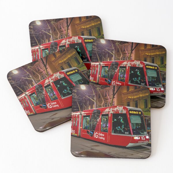 Item preview, Big Shiny Red Tram - Melbourne, Victoria, Australia designed and sold by Steven Jodoin.
