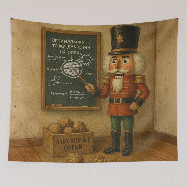 Item preview, Slavic Nutcracker Professor Chalkboard Lesson designed and sold by Russian101.
