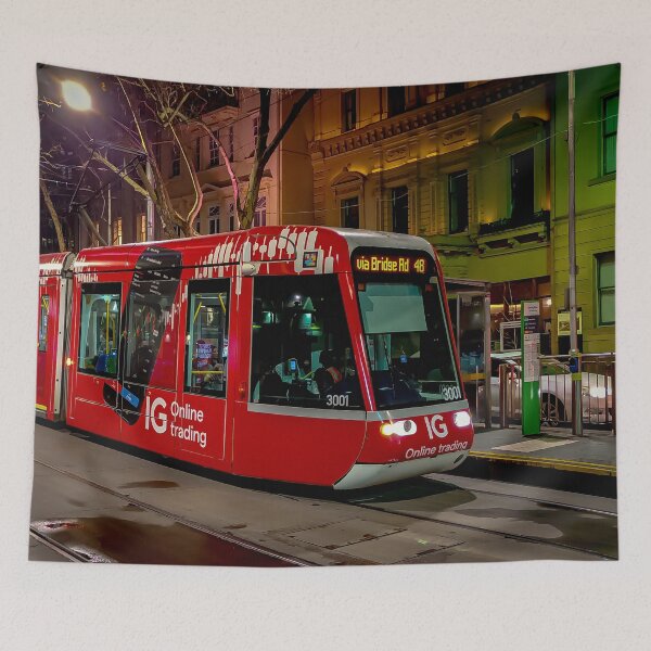 Item preview, Big Shiny Red Tram - Melbourne, Victoria, Australia designed and sold by Steven Jodoin.