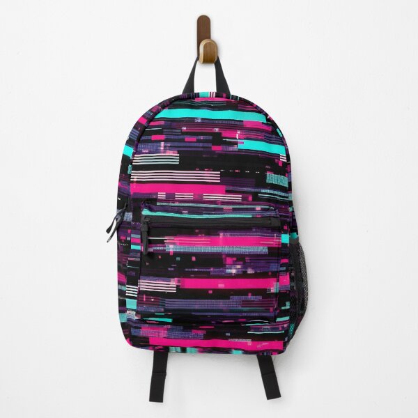 Item preview, Neon Data Stream Glitch designed and sold by Kaleidoscope Print.