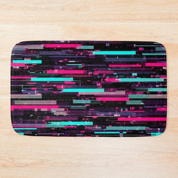 Item preview, Neon Data Stream Glitch designed and sold by Kaleidoscope Print.