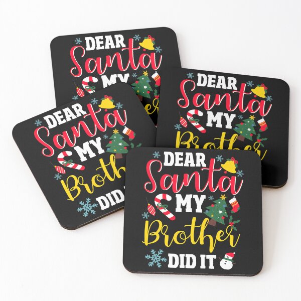 Item preview, Funny Vintage My Holiday Christmas Brother Retro Did It Santa Dear designed and sold by MediarMedic.