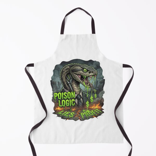Item preview, Poison Logic - Lies Profit Snake Corporate Greed T-Shirt designed and sold by MiracleDroplet.