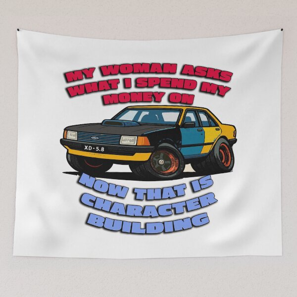 Item preview, Funny XD Falcon Cartoon Art What I Spend My Money On designed and sold by Michael van der Hoorn.