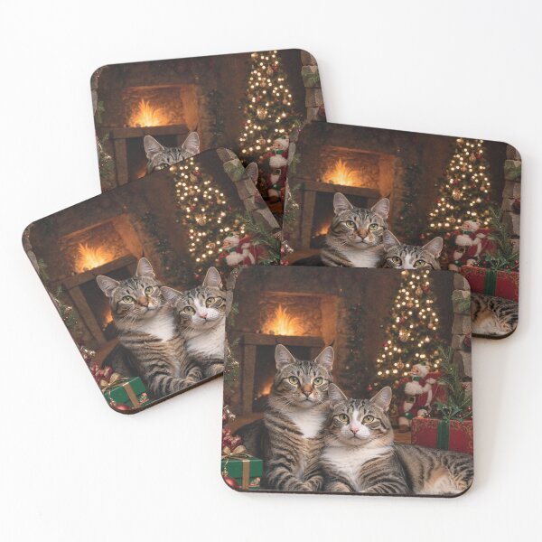 Item preview, Christmas Cats in Grotto designed and sold by aykiradesigns.
