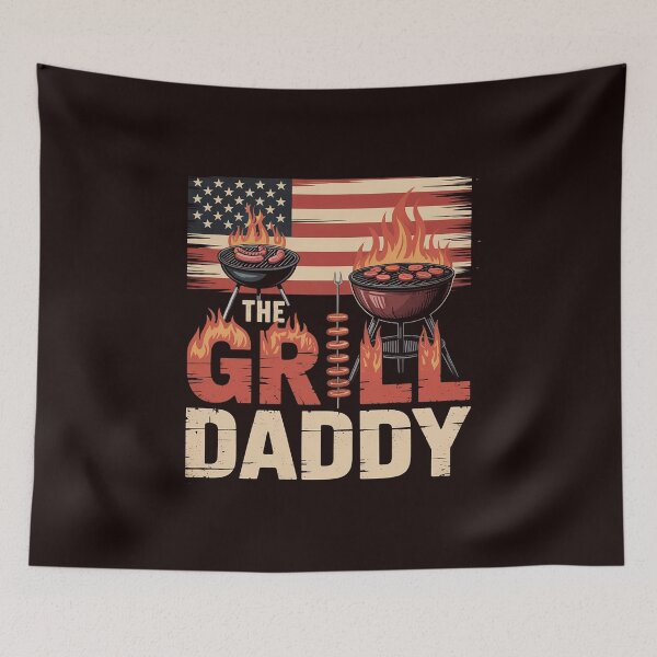 Item preview, American Flag The Grill Dad BBQ Grilling designed and sold by hettingerchaim.