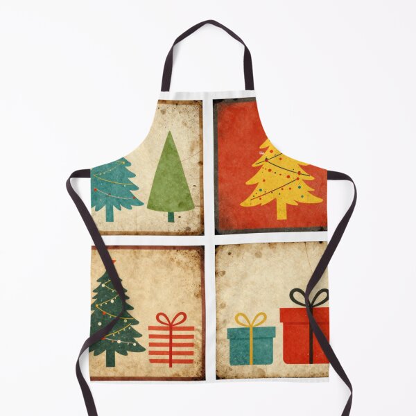Item preview, 4 part xmas trees abstract colorful distressed design designed and sold by SmashingDeals.