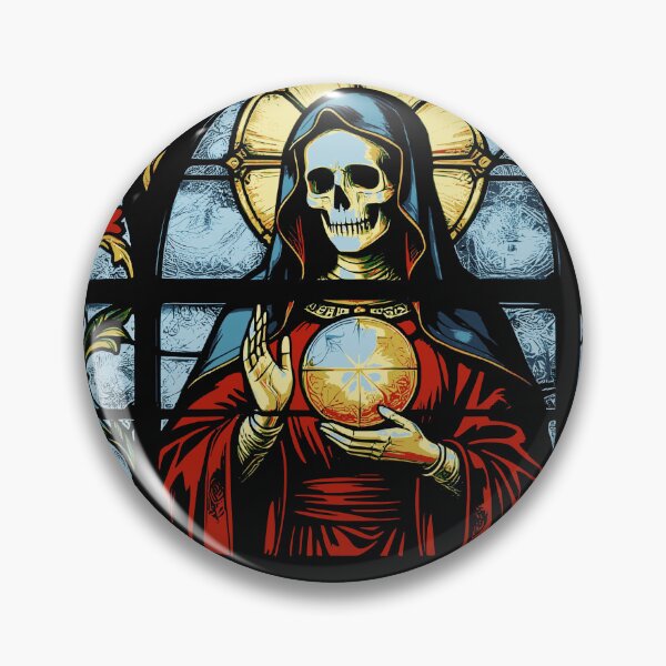 Item preview, Stained glass Santa Muerte designed and sold by veryarticulated.