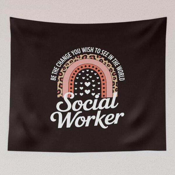 Item preview, Social Worker Leopard Rainbow Work Love designed and sold by hettingerchaim.