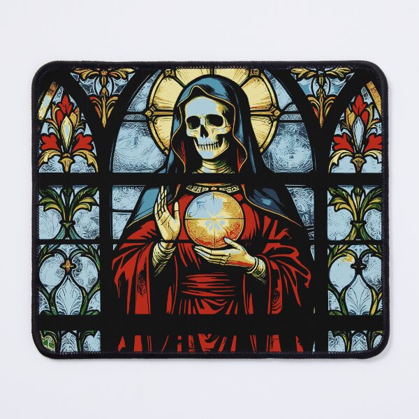 Item preview, Stained glass Santa Muerte designed and sold by veryarticulated.
