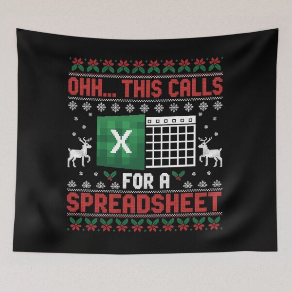Item preview, Spreadsheet Classic Oh Funny Fashion This Christmas Calls For Holiday Nerd designed and sold by JasonCorvar.